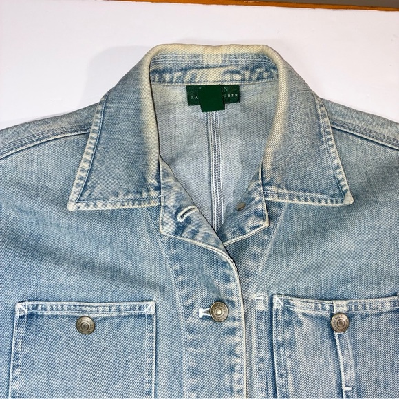Lauren Ralph Lauren Petite Denim Chore Barn Jacket Small Vintage 80’s 90’s - Picture 6 of 12
